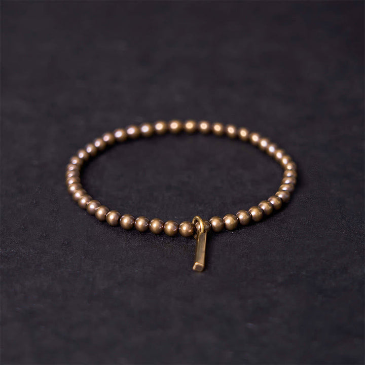 BWOOOH Pure Copper Brass Beads Self Care Healing Bracelet