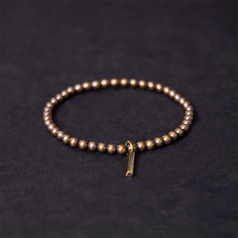 BWOOOH Pure Copper Brass Beads Self Care Healing Bracelet