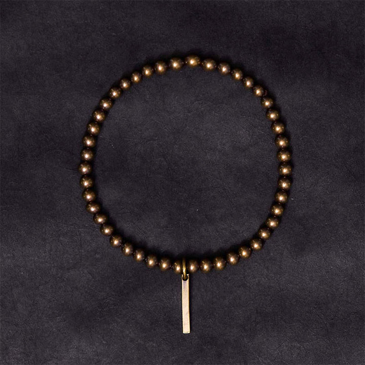 BWOOOH Pure Copper Brass Beads Self Care Healing Bracelet