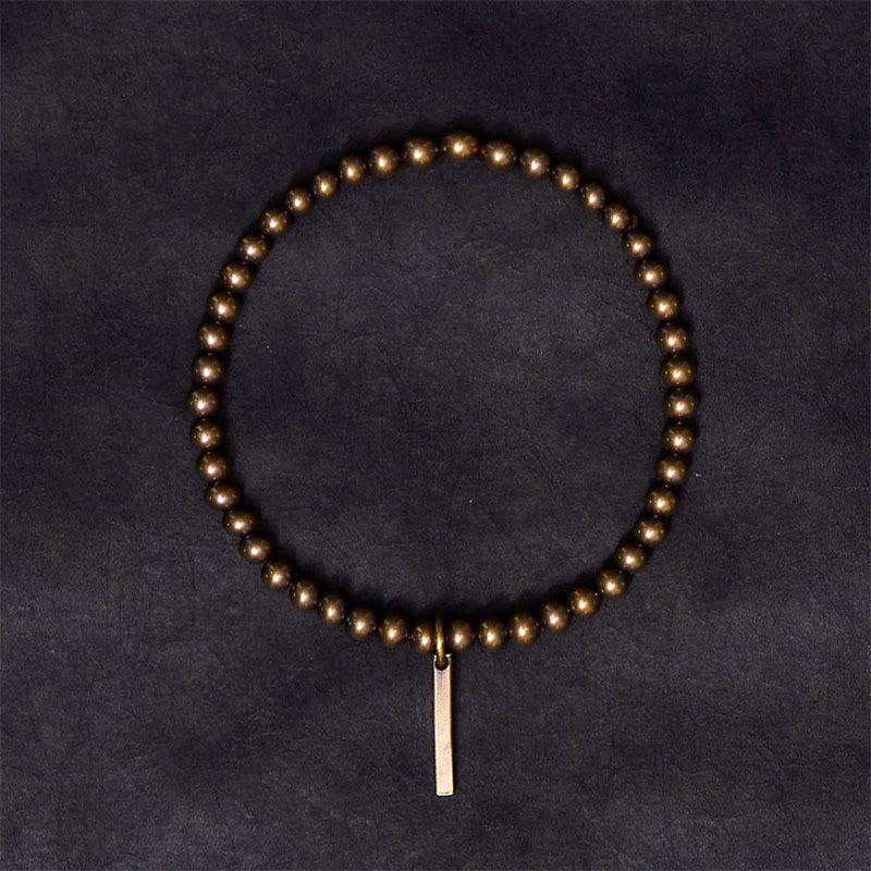 BWOOOH Pure Copper Brass Beads Self Care Healing Bracelet