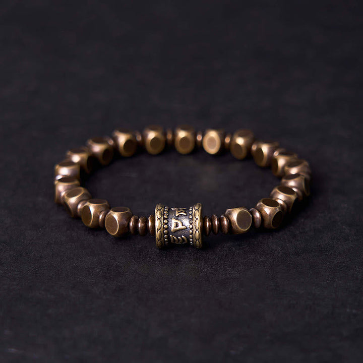 BWOOOH "Wishing You Balance and Strength" Brass Amulet Br