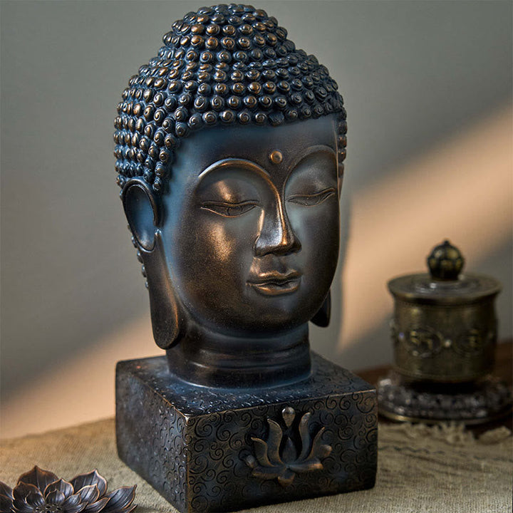BWOOOH Tibetan Buddha Blessing Meditation Decoration | natural stone spiritual home decor