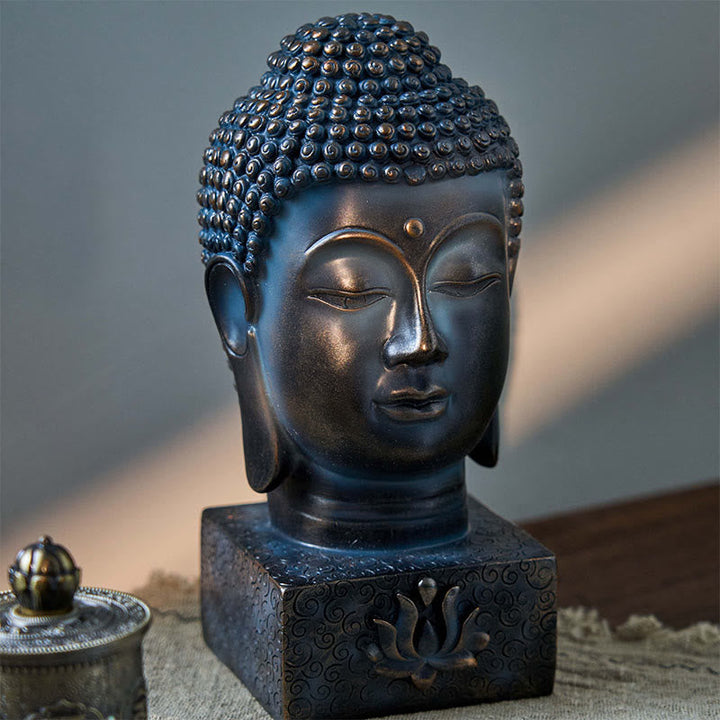 BWOOOH Tibetan Buddha Blessing Meditation Decoration | natural stone spiritual home decor