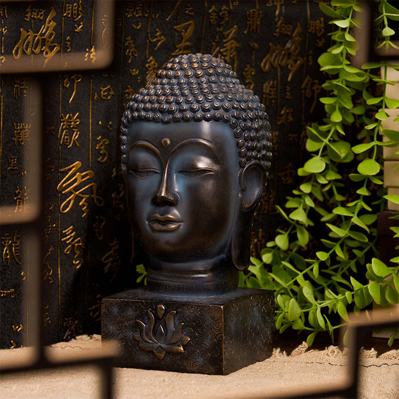 BWOOOH Tibetan Buddha Blessing Meditation Decoration | natural stone spiritual home decor