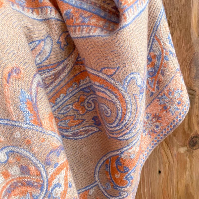 BWOOOH Tibetan Cashew Flower Tassel Shawl Fall Winter Coz