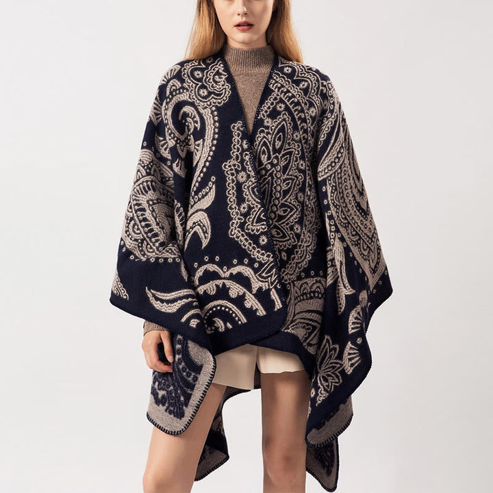 BWOOOH Tibetan Cashew Flower Shawl Fall Winter Cozy Scarf