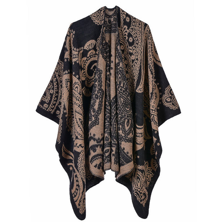 BWOOOH Tibetan Cashew Flower Shawl Fall Winter Cozy Scarf
