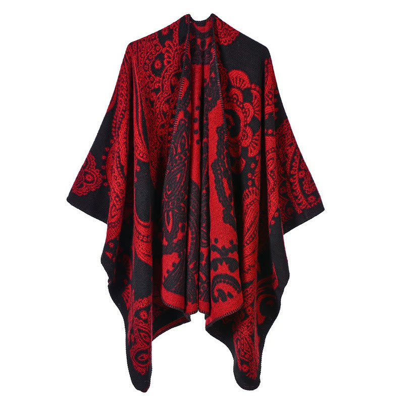 BWOOOH Tibetan Cashew Flower Shawl Fall Winter Cozy Scarf