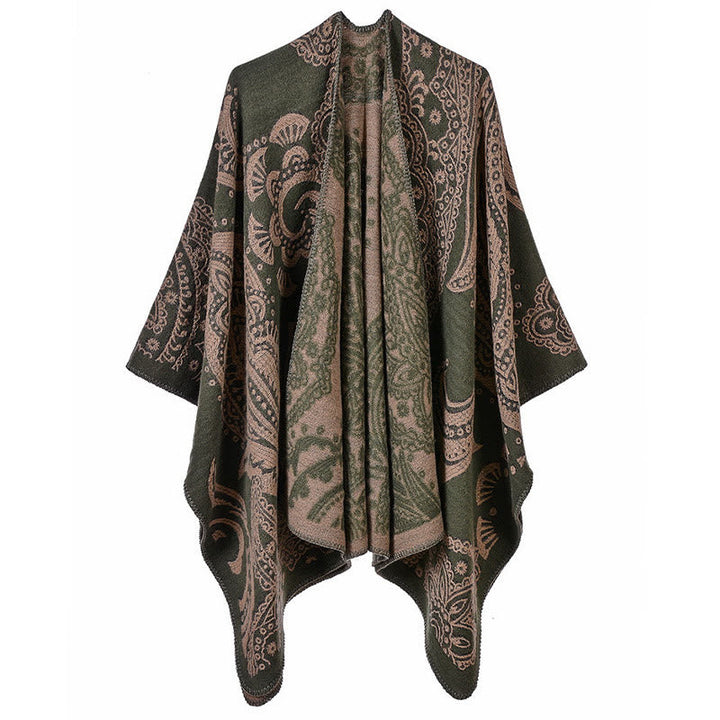BWOOOH Tibetan Cashew Flower Shawl Fall Winter Cozy Scarf