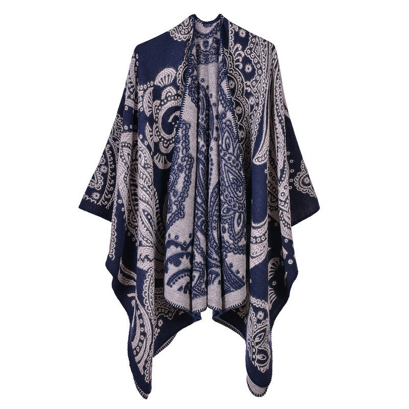 BWOOOH Tibetan Cashew Flower Shawl Fall Winter Cozy Scarf