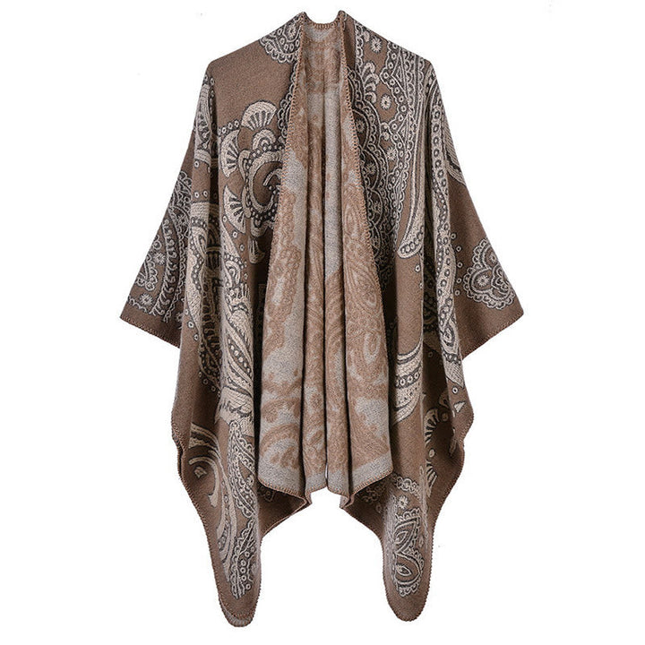 BWOOOH Tibetan Cashew Flower Shawl Fall Winter Cozy Scarf
