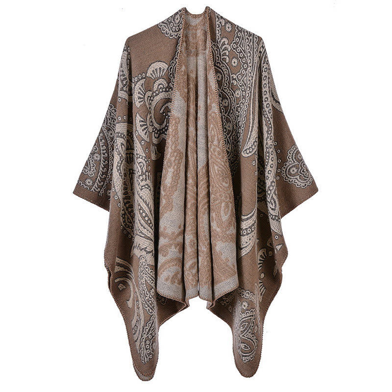 BWOOOH Tibetan Cashew Flower Shawl Fall Winter Cozy Scarf