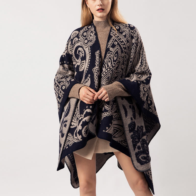 BWOOOH Tibetan Cashew Flower Shawl Fall Winter Cozy Scarf