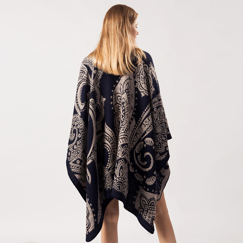 BWOOOH Tibetan Cashew Flower Shawl Fall Winter Cozy Scarf
