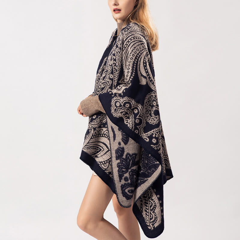 BWOOOH Tibetan Cashew Flower Shawl Fall Winter Cozy Scarf