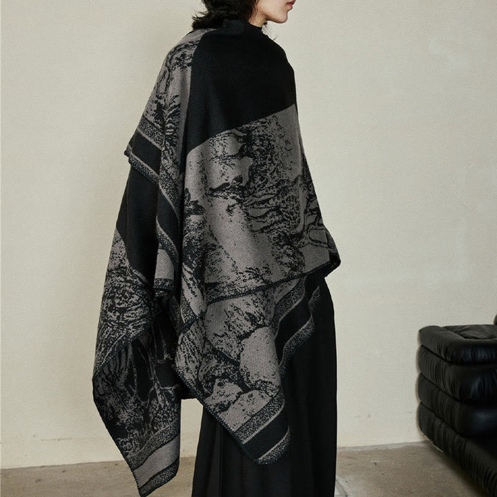 BWOOOH Black Gray Sika Deer Animal Forest Double-sided Sh