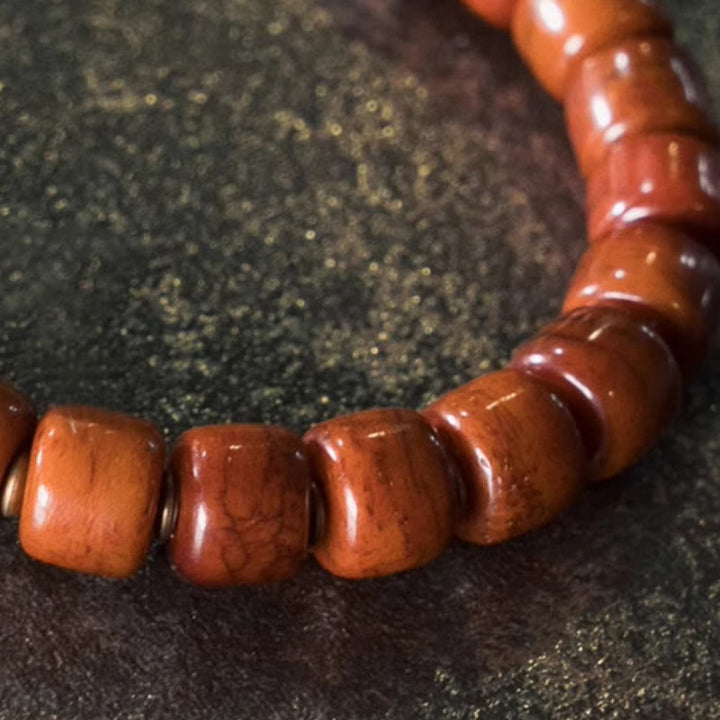 BWOOOH Bone Beads Copper Cone Pendant Strength Bracelet