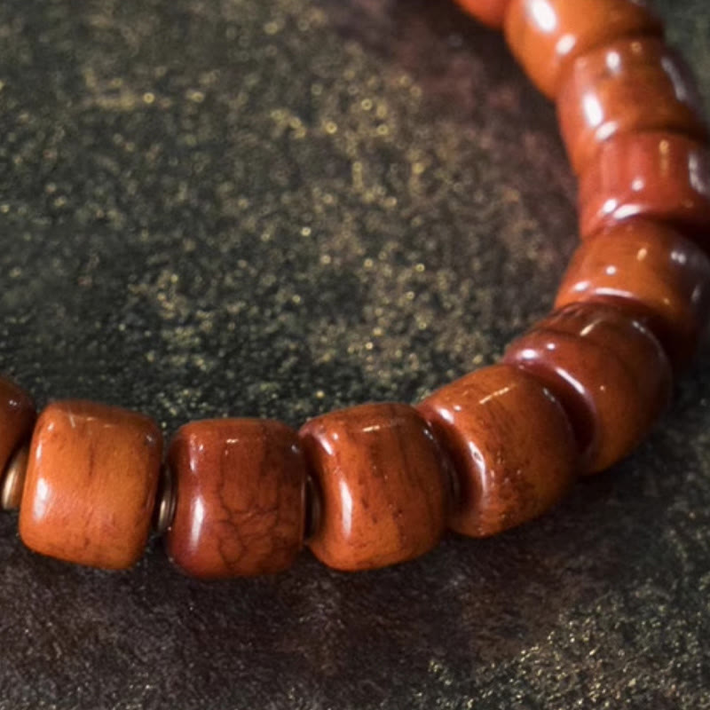BWOOOH Bone Beads Copper Cone Pendant Strength Bracelet