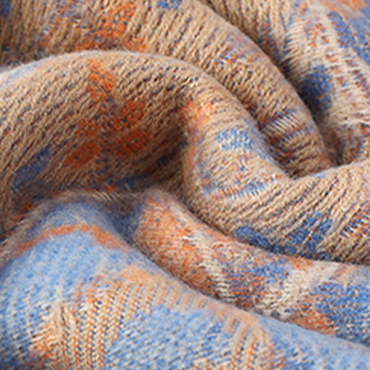 BWOOOH Tibetan Cashew Flowers Vine Pattern Tassels Shawl 