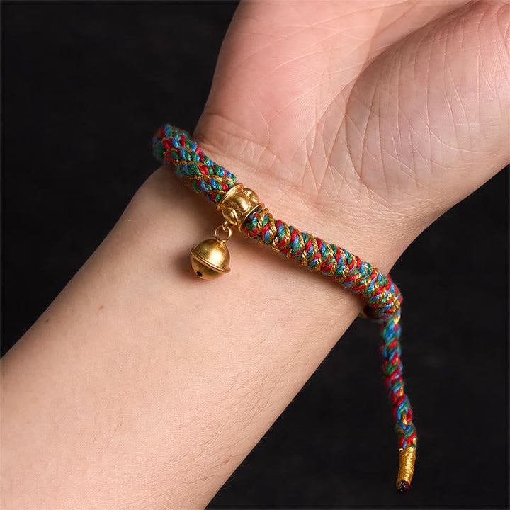 BWOOOH Tibetan Om Mani Padme Hum Carved Zakiram Goddess of Wealth Charm Amulet Bracelet