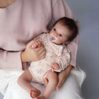 [New] 18" Cloth Body Reborn Baby Newborn Girl Doll Named Sinsda with Brown Hair with Heartbeat💖 & Sound🔊