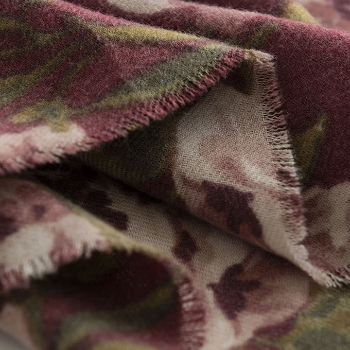 BWOOOH Tibetan Shawl Garden Rose Fall Winter Cozy Travel 