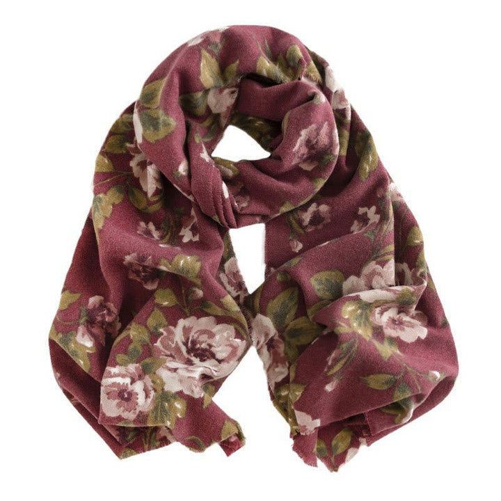 BWOOOH Tibetan Shawl Garden Rose Fall Winter Cozy Travel 