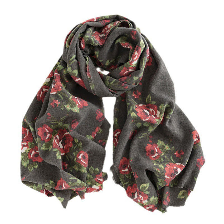 BWOOOH Tibetan Rose Flower Garden Shawl Fall Winter Cozy 