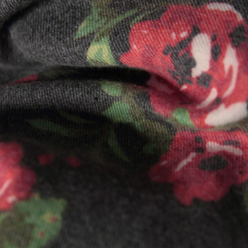 BWOOOH Tibetan Rose Flower Garden Shawl Fall Winter Cozy 