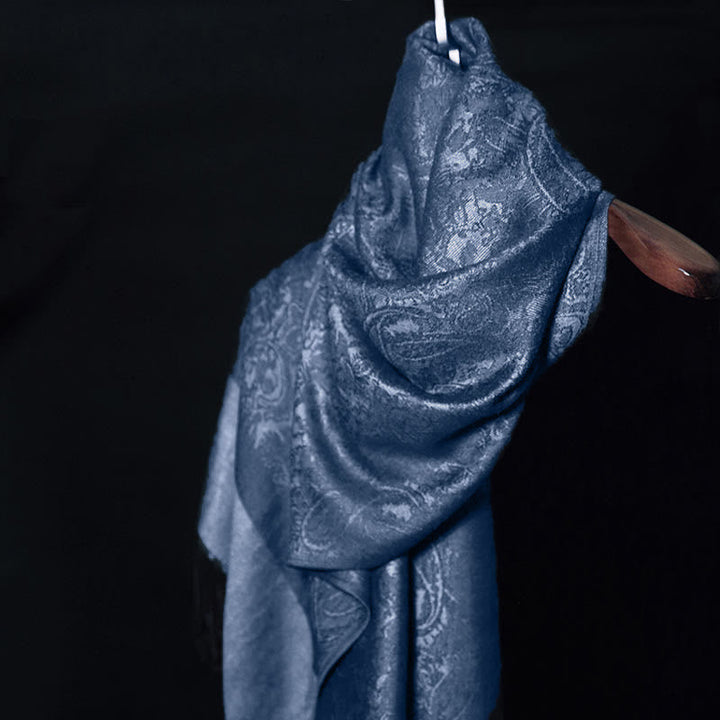 BWOOOH Tibetan Cashew Jacquard Tassels Shawl Spring Fall 