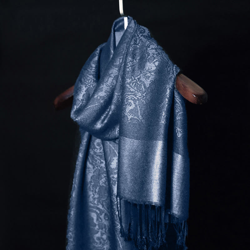 BWOOOH Tibetan Cashew Jacquard Tassels Shawl Spring Fall 