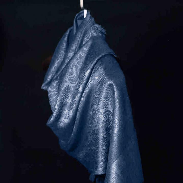 BWOOOH Tibetan Cashew Jacquard Tassels Shawl Spring Fall 