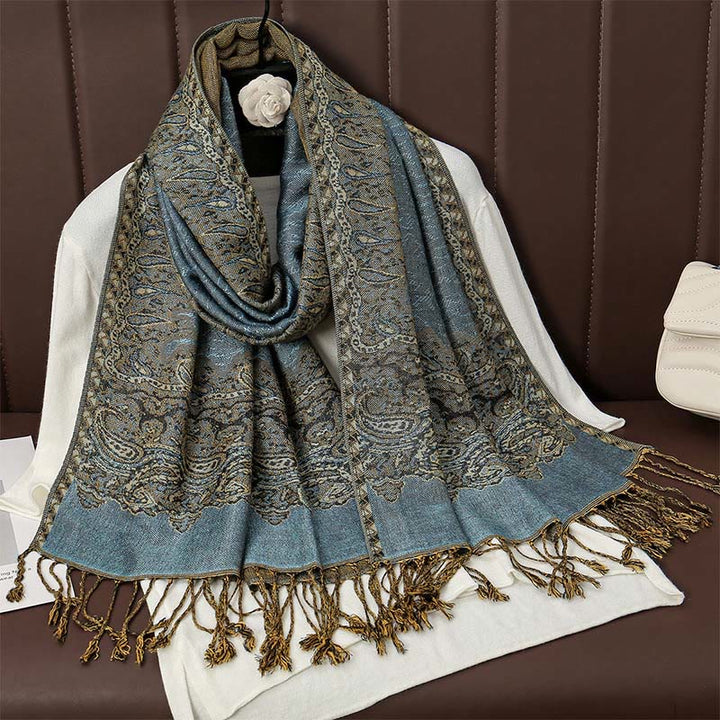 BWOOOH Tibetan Cashew Jacquard Colorful Flower Print Tass