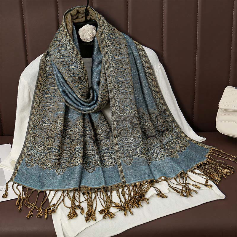 BWOOOH Tibetan Cashew Jacquard Colorful Flower Print Tass