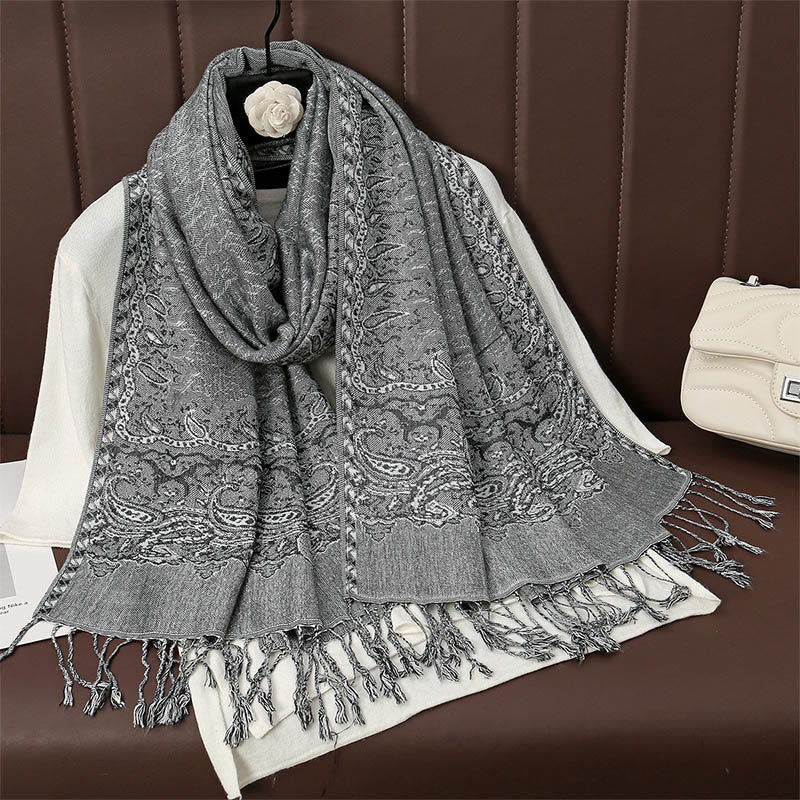 BWOOOH Tibetan Cashew Jacquard Colorful Flower Print Tass