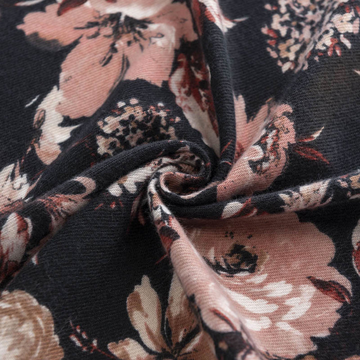 BWOOOH Tibetan Blooming Chrysanthemum Rose Flower Print S
