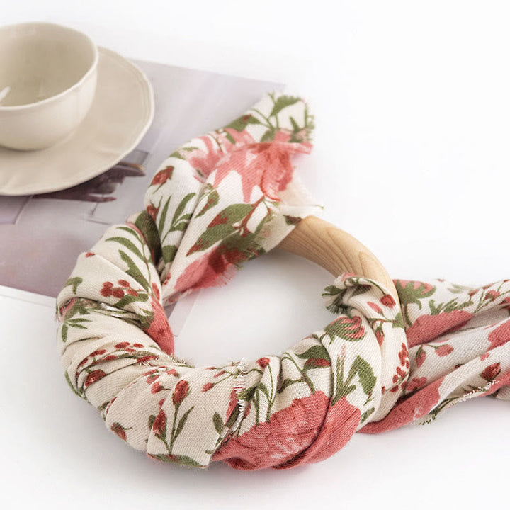 BWOOOH Tibetan Shawl Elegant Sweet Style Big Flower Leave