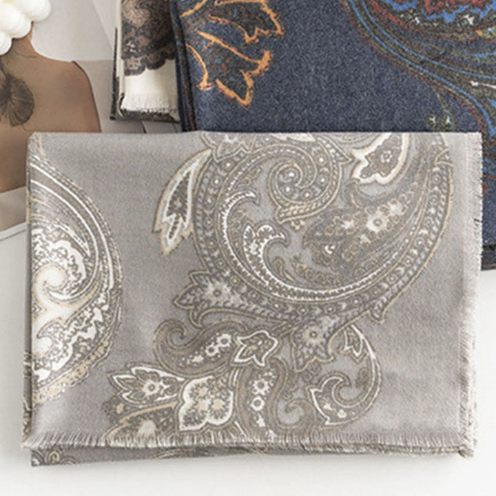 BWOOOH Tibetan Paisley Prints Shawl Fall Winter Soft Warm