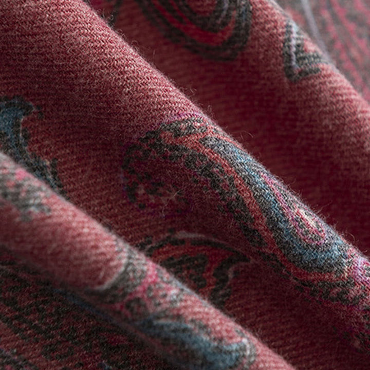 BWOOOH Tibetan Paisley Prints Shawl Fall Winter Soft Warm