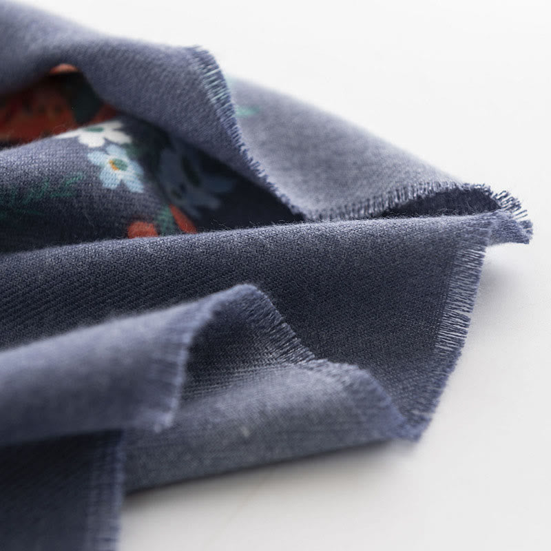 BWOOOH Tibetan Multiflora Rose Print Pattern Design Shawl