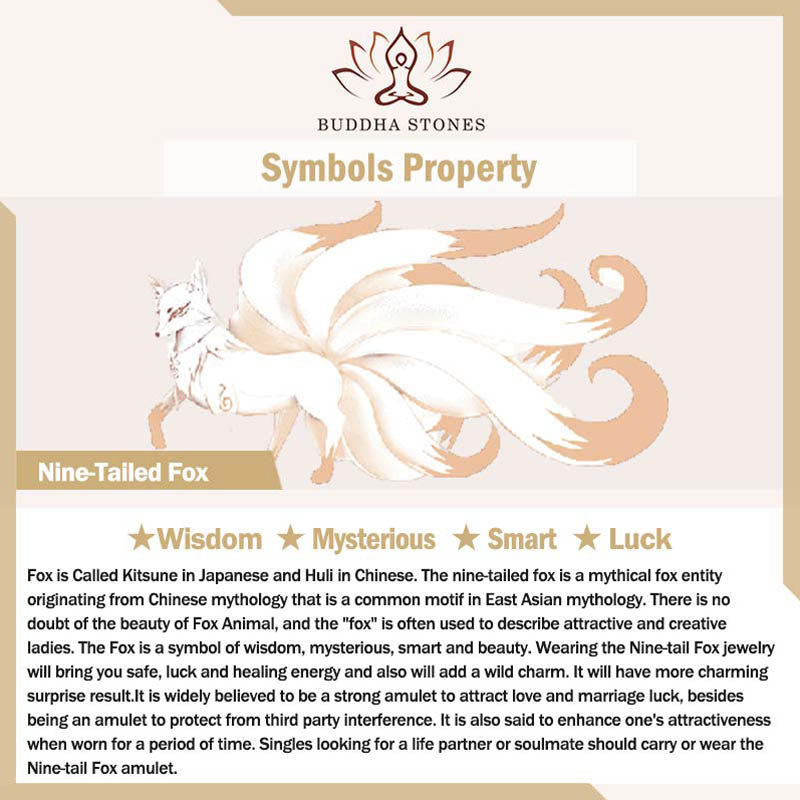 BWOOOH Tibetan Zakiram Nine Tailed Fox Yellow God of Wealth Painted Thangka Hope Necklace Pendant