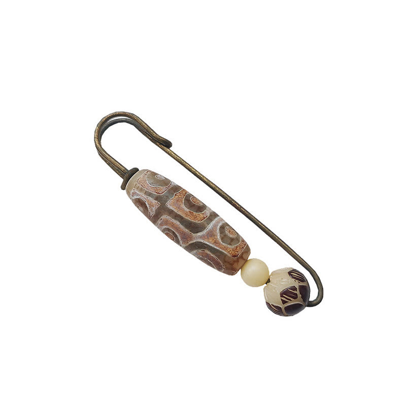BWOOOH Nine-Eye Dzi Bead Bodhi Seed Lotus Protection Broo