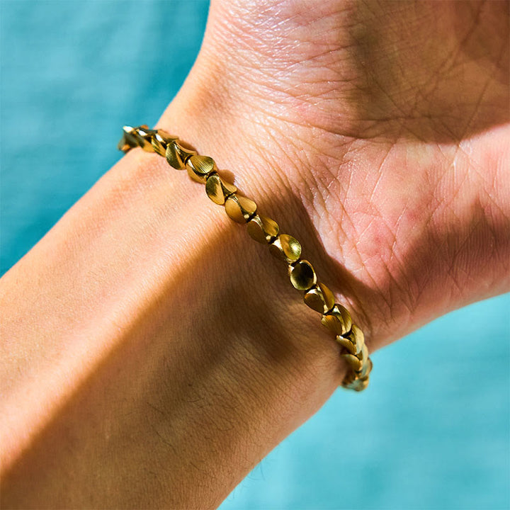 BWOOOH Tibetan Copper Beads Healing Luck Bracelet