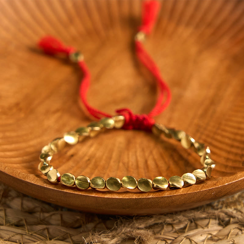 BWOOOH Tibetan Copper Beads Healing Luck Bracelet