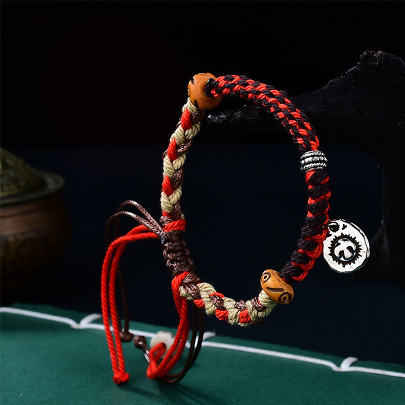 BWOOOH Tibetan Hand-woven Garuda String Luck Bracelet