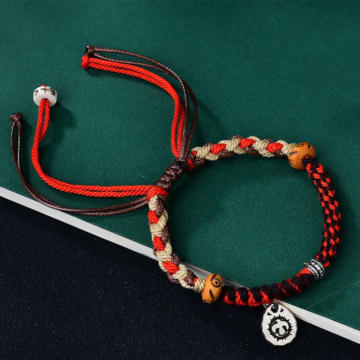 BWOOOH Tibetan Hand-woven Garuda String Luck Bracelet — String Tibetan bracelet for spiritual healing and mindful living