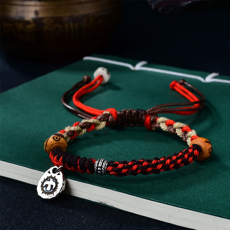 BWOOOH Tibetan Hand-woven Garuda String Luck Bracelet