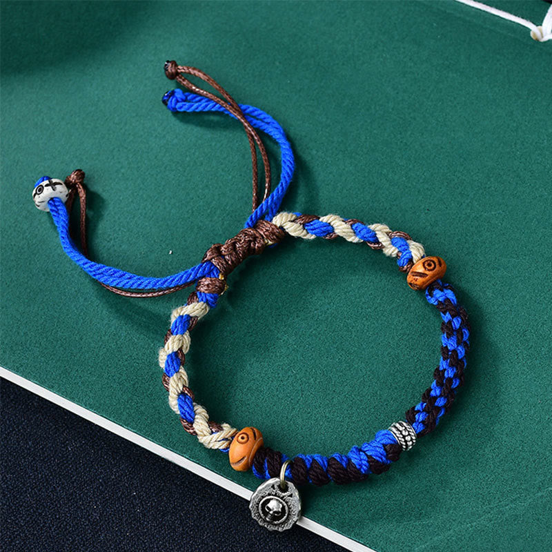 BWOOOH Tibetan Hand-woven Garuda String Luck Bracelet