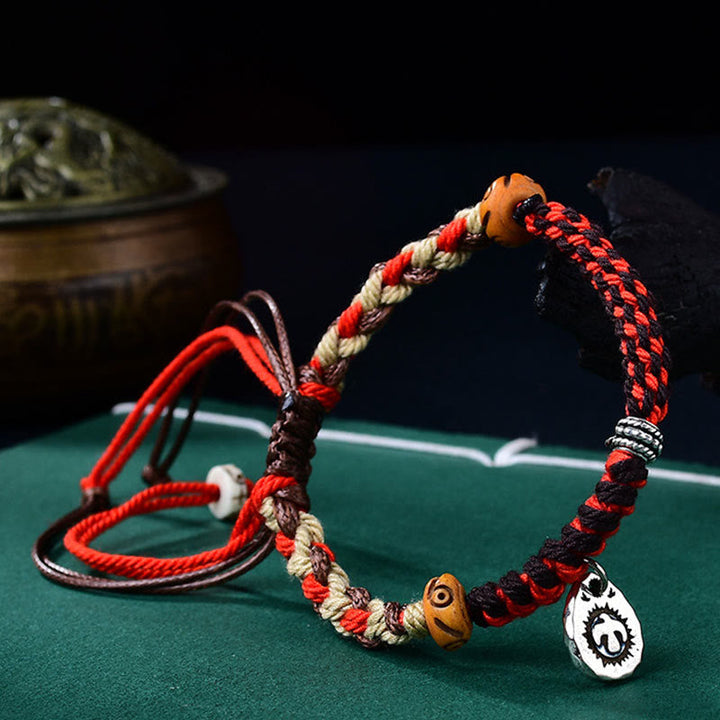 BWOOOH Tibetan Hand-woven Garuda String Luck Bracelet