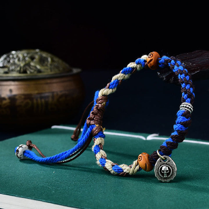 BWOOOH Tibetan Hand-woven Garuda String Luck Bracelet